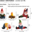 5 Adornos Gnomos Resina para Jardín Exteriores