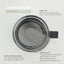 Taza acero inox 18/8 doble pared 16oz azul marino