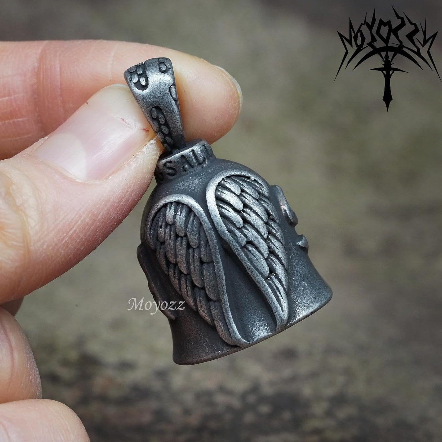 Campana Angel Wing para Motocicleta Bicicleta Gris