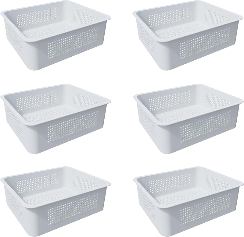 Cesta blanca para organiz. piscina set 6