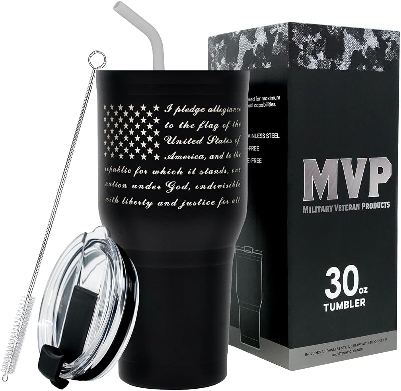 Vaso café acero inox 30oz doble pared bandera estadounidense