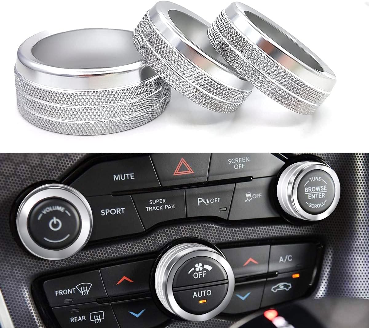 Fundas perilla clima Challenger Charger 300 15-24 plateado