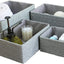 Set 4 Cestas Tejidas Apilables Cuerda Papel para Baño Armario