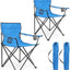 2 Pzas Silla Plegable Campamento con Bolsa Transporte