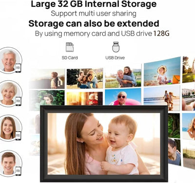 Marco fotos digital Uhale 14pulg 32GB WiFi USB/SD 128GB