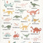 Alfombra dinosaurio 4x6ft suave antiderrap ABC niños