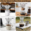 Gotero de café reutilizable de malla 800, filtro de panal de acero inoxidable para Hario V60 y Chemex
