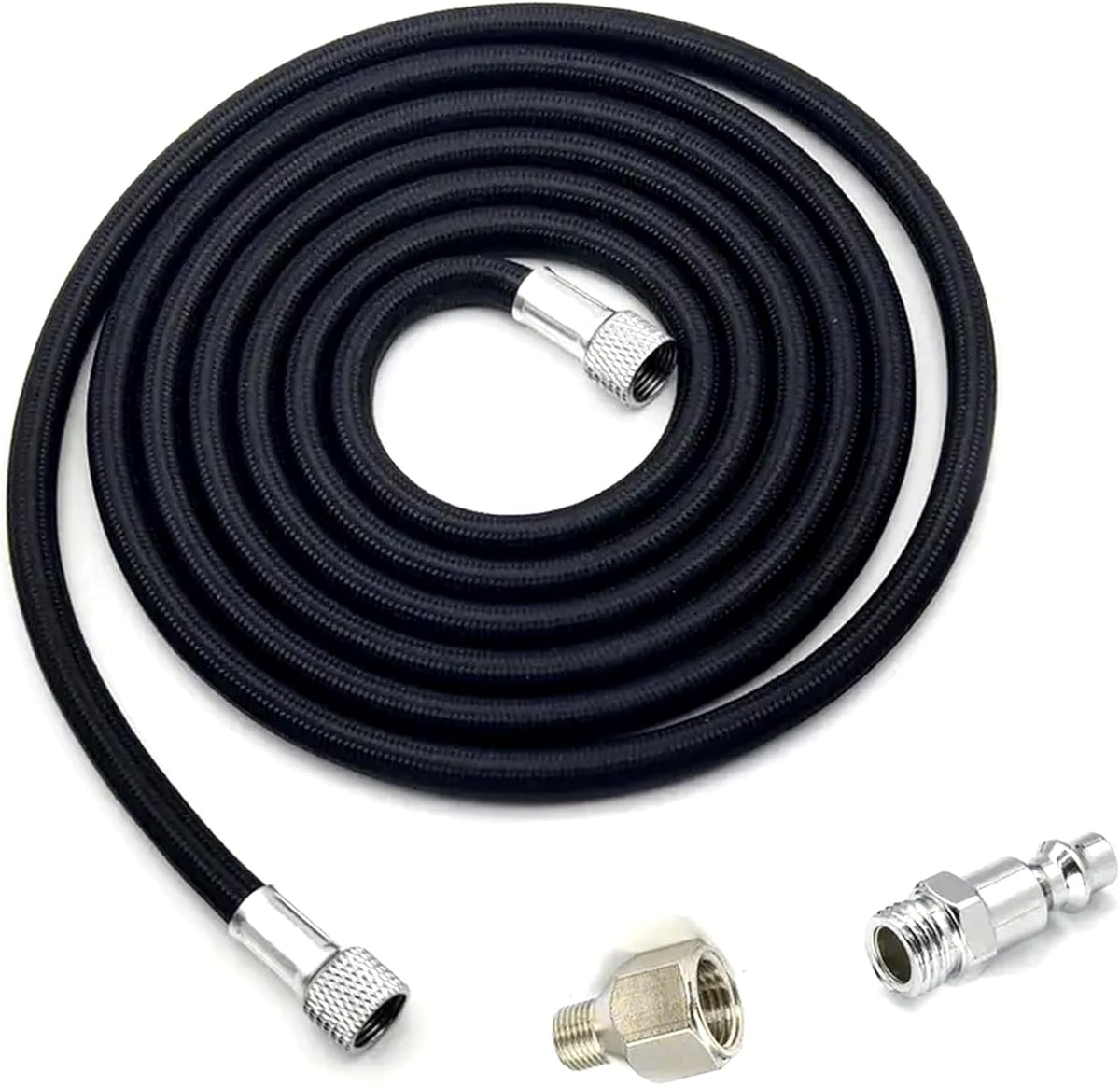 Manguera aire trenzada 6ft 1/8pulg adaptador Bsp 1/4pulg