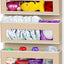 Organiz. puerta con 6 bolsillos transparentes beige