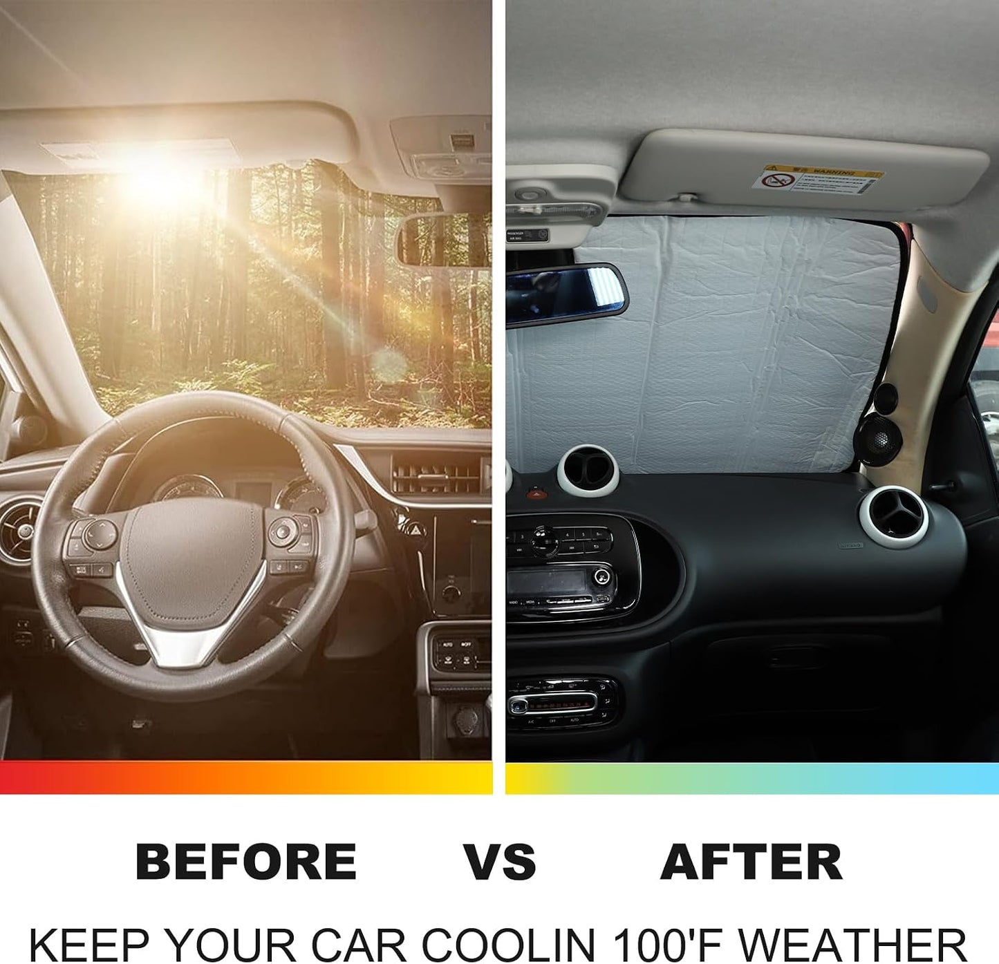 Parasol parabrisas Smart fortwo forfour2021 bloqueador calor