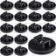 Base magnética para cables con clips negros multiusos