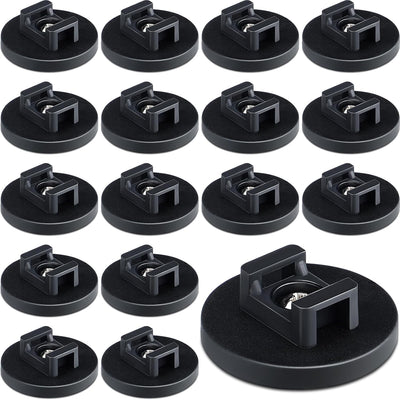 Base magnética para cables con clips negros multiusos