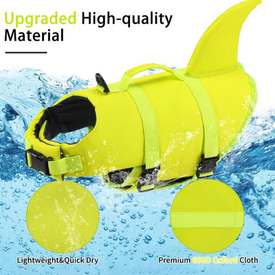 Chaleco salvavidas perro flotante piscina playa S amarillo