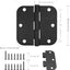 30 Bisagras Puerta Negro Mate 3.5" Residencial