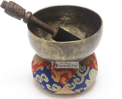 Set cuencos tibetanos meditación color antiguo 5.5pulg