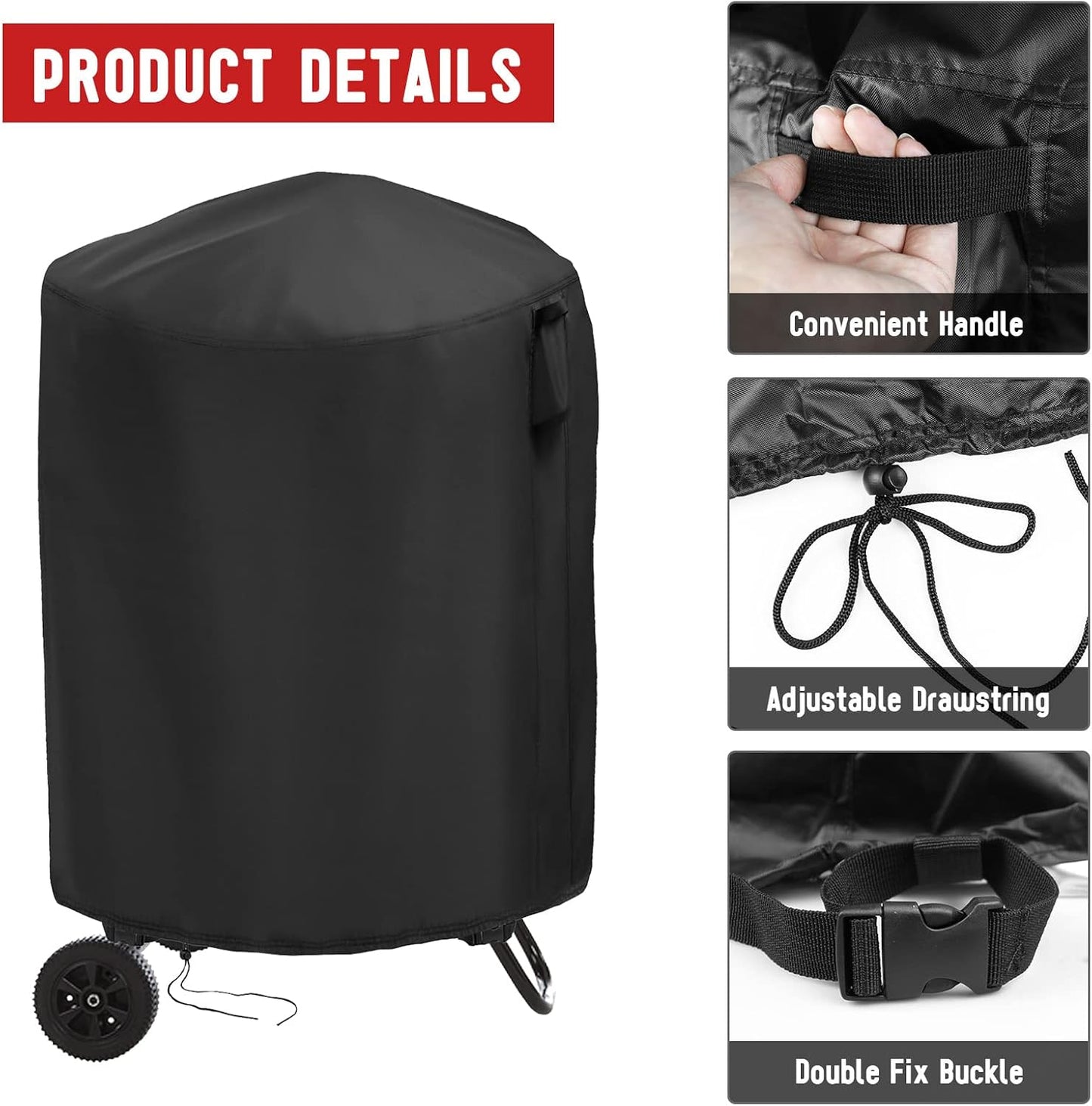 Cubierta chimenea exterior Firesense 01471 con ruedas
