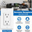 Toma corriente decorativa pared 15A 125V 100 pzas blanco