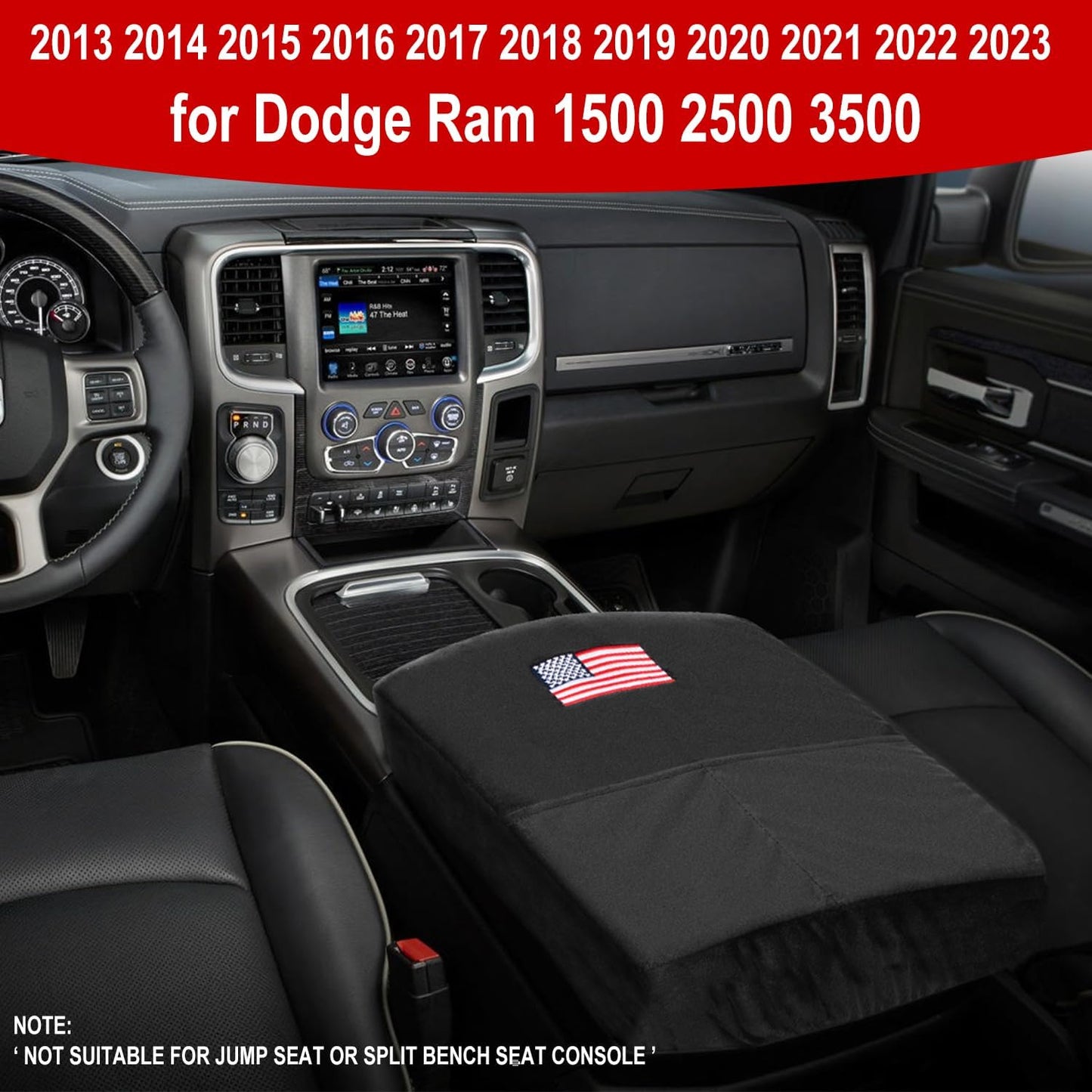 Funda consola Dodge Ram 2023 con bolsillo y reposabrazos