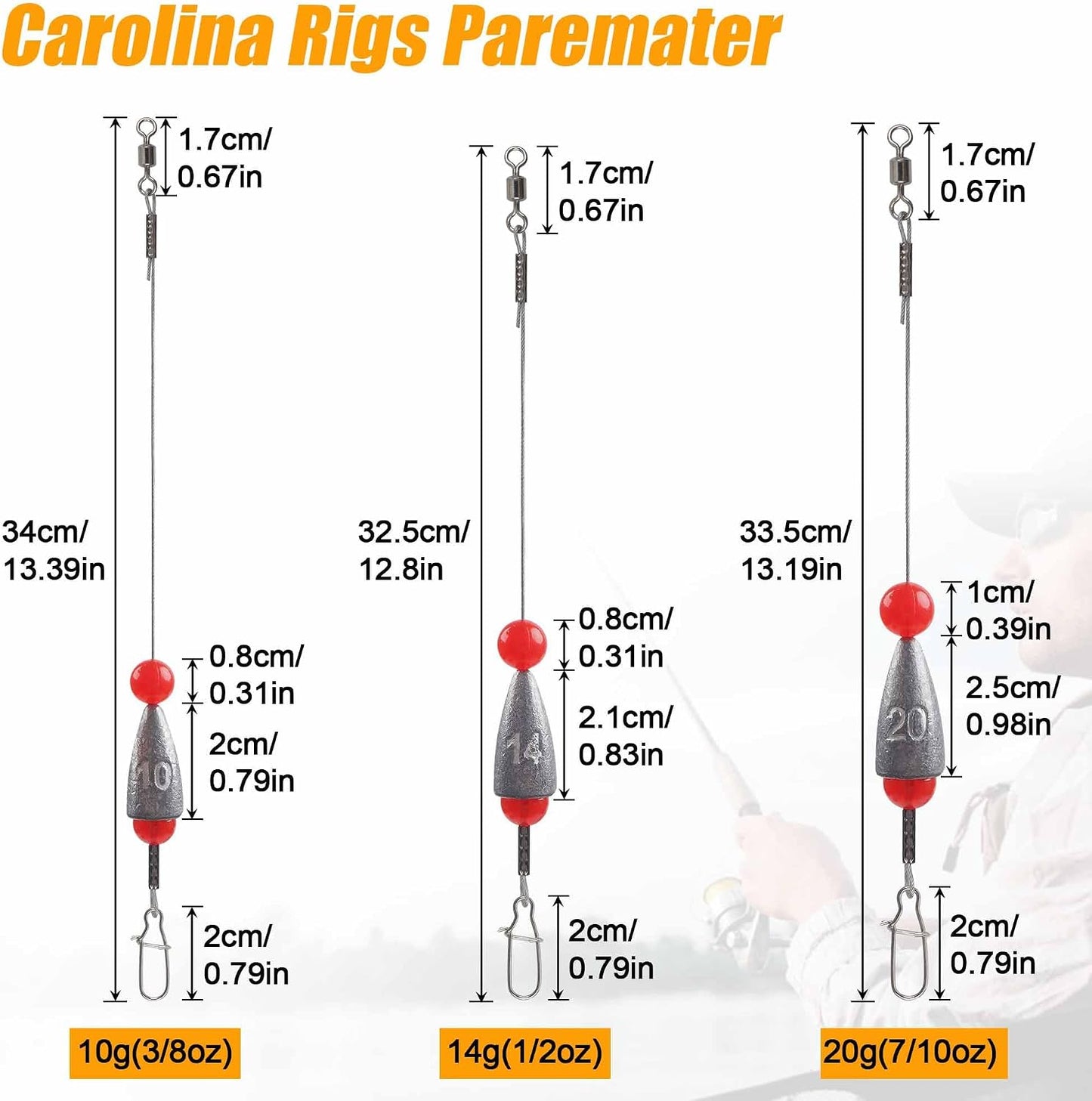Plataformas Texas Rig para pesca 3/8 1/2 7/10 oz 5/10 Uds
