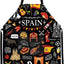 Delantal España con bolsillos regalo cocina