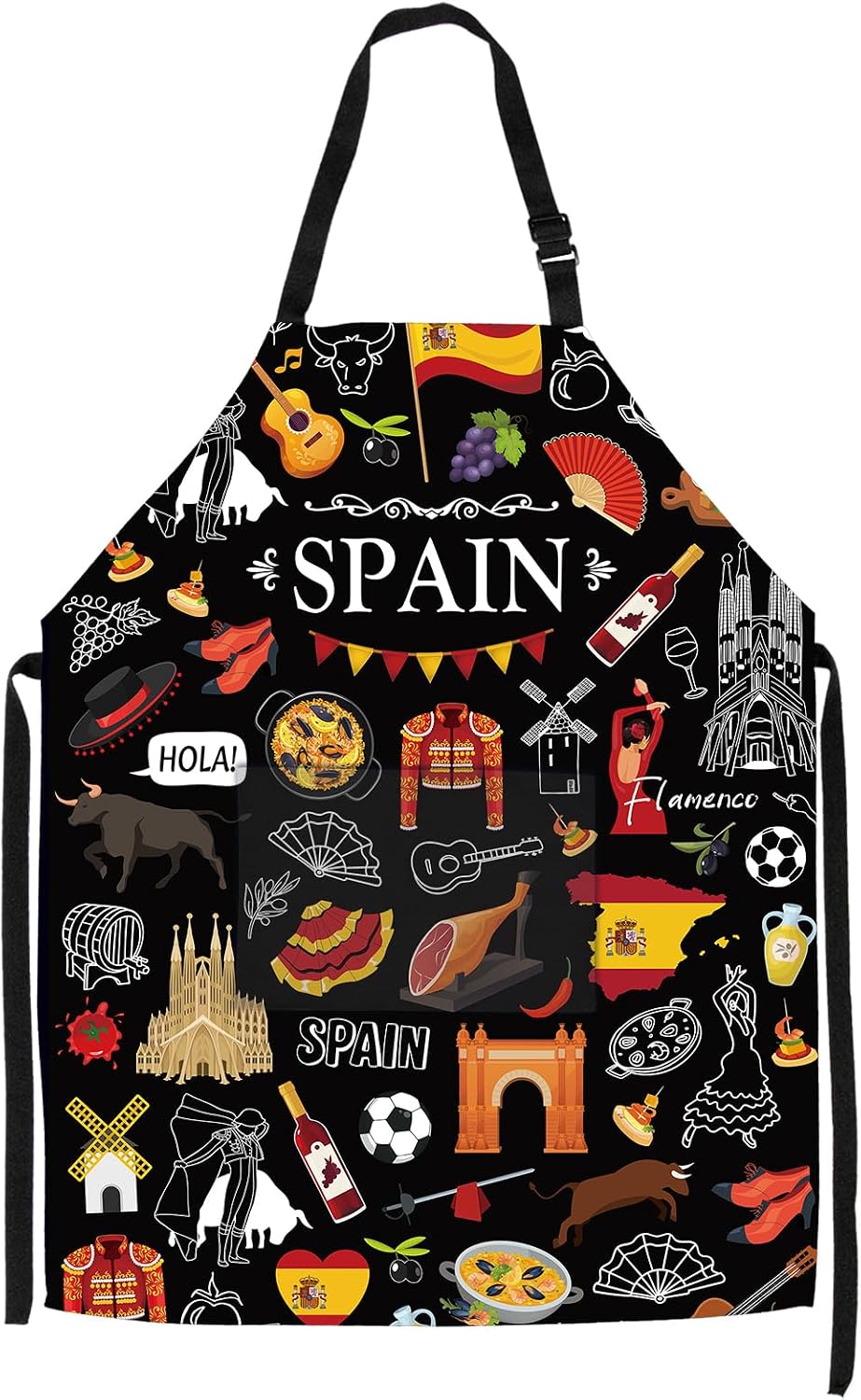 Delantal España con bolsillos regalo cocina