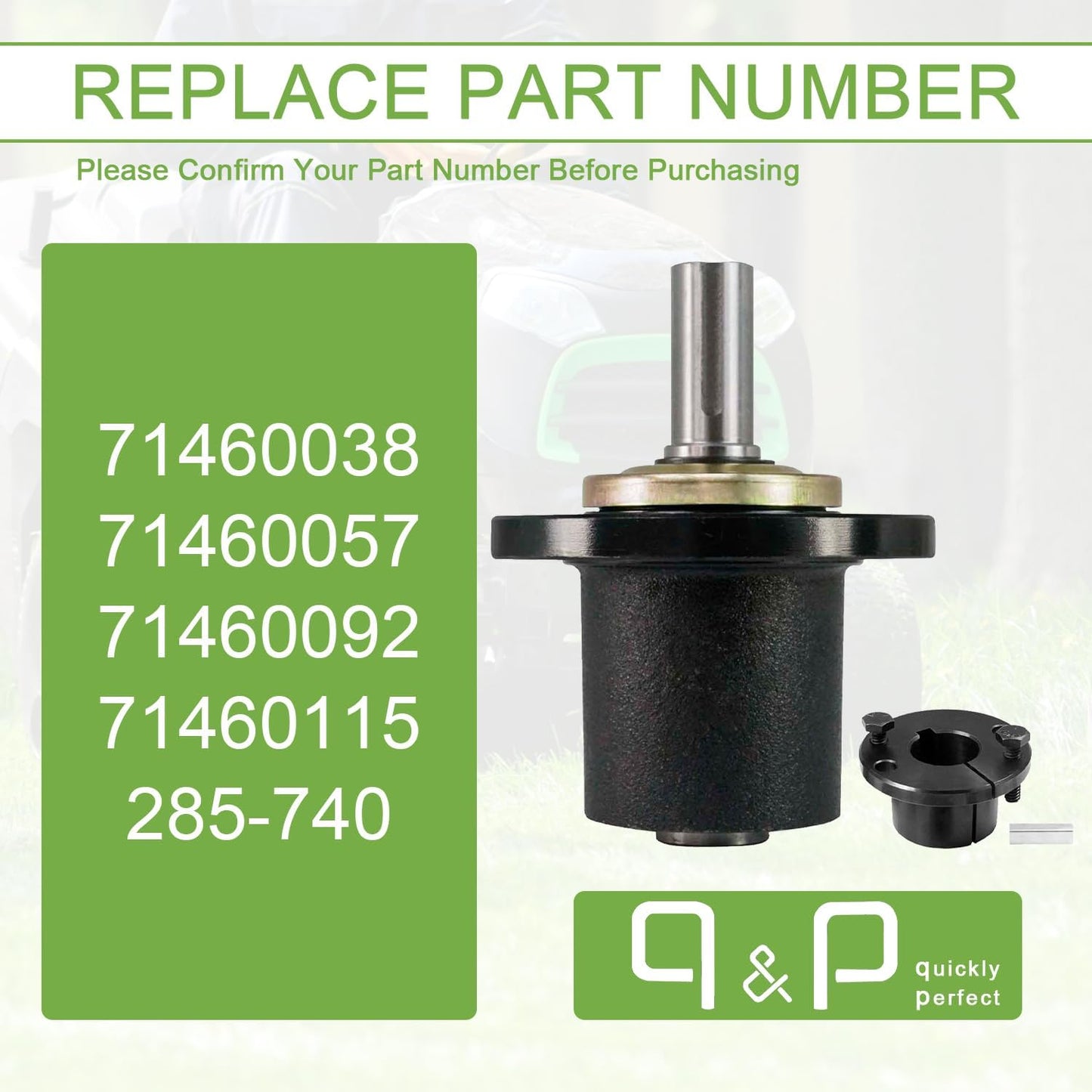Soporte husillo cubierta 42-48" repuesto Wright