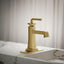 Grifo baño una manija 1.2gpm latón cepillado vibrante