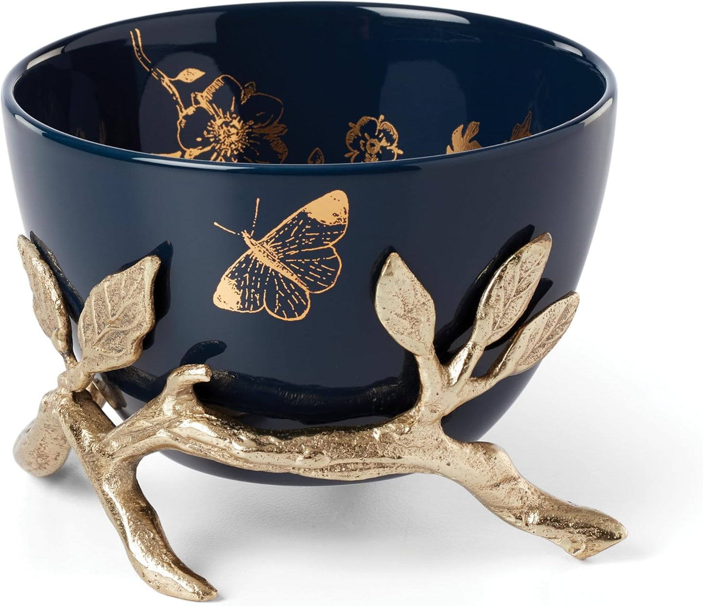 Bowl con soporte dorado 4.5x2.75pulg