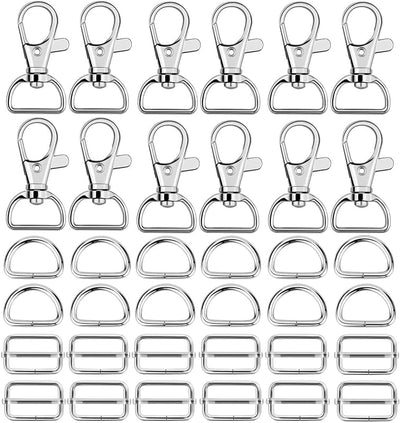 60 Pzas Anillos D Hebilla Deslizante para Bolsos