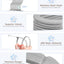 Perchas terciopelo 11pulg para bebé con 6 divisores gris 30uds