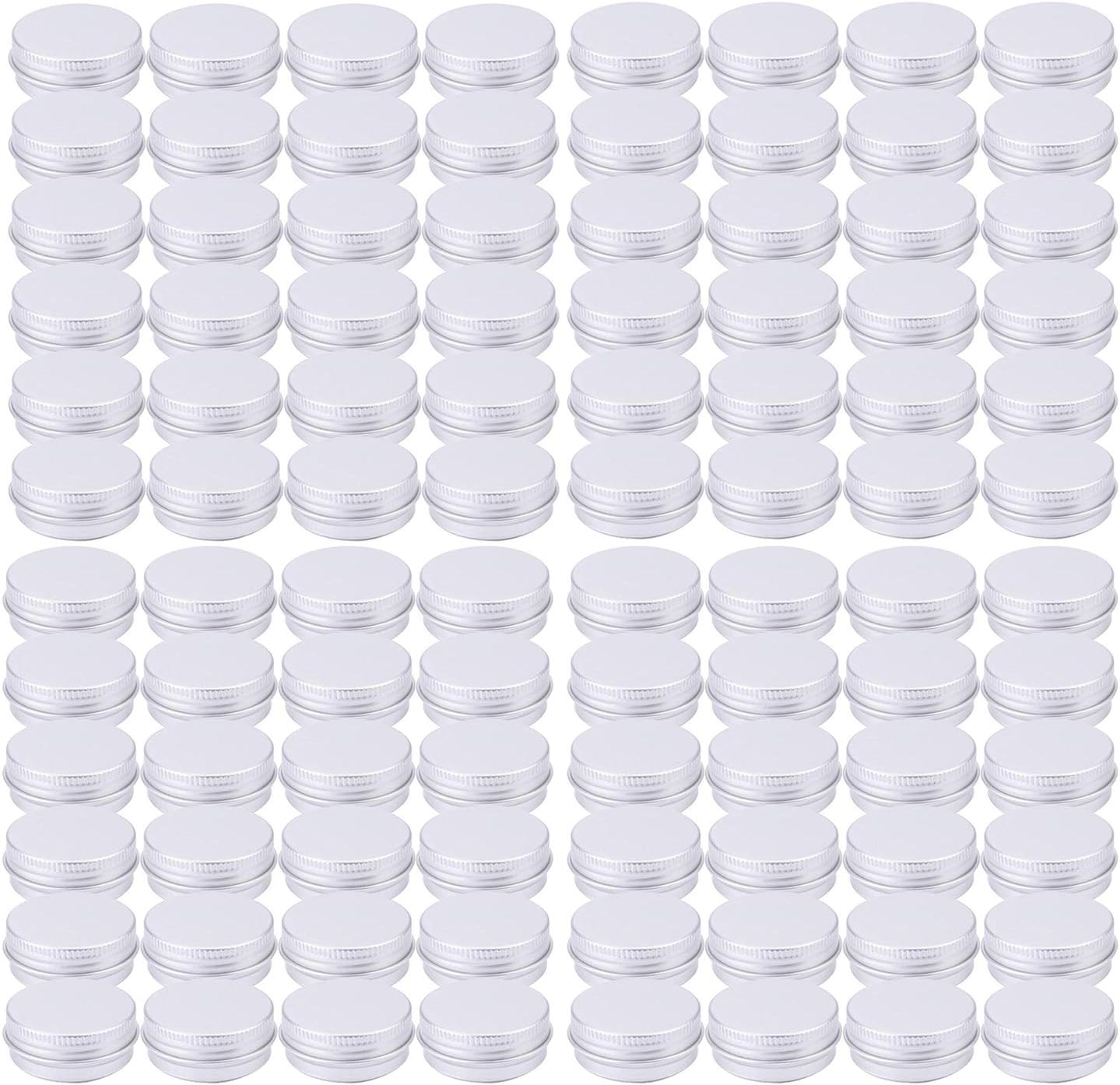 96 Mini Latas Aluminio 0.5oz con Tapas Rosca
