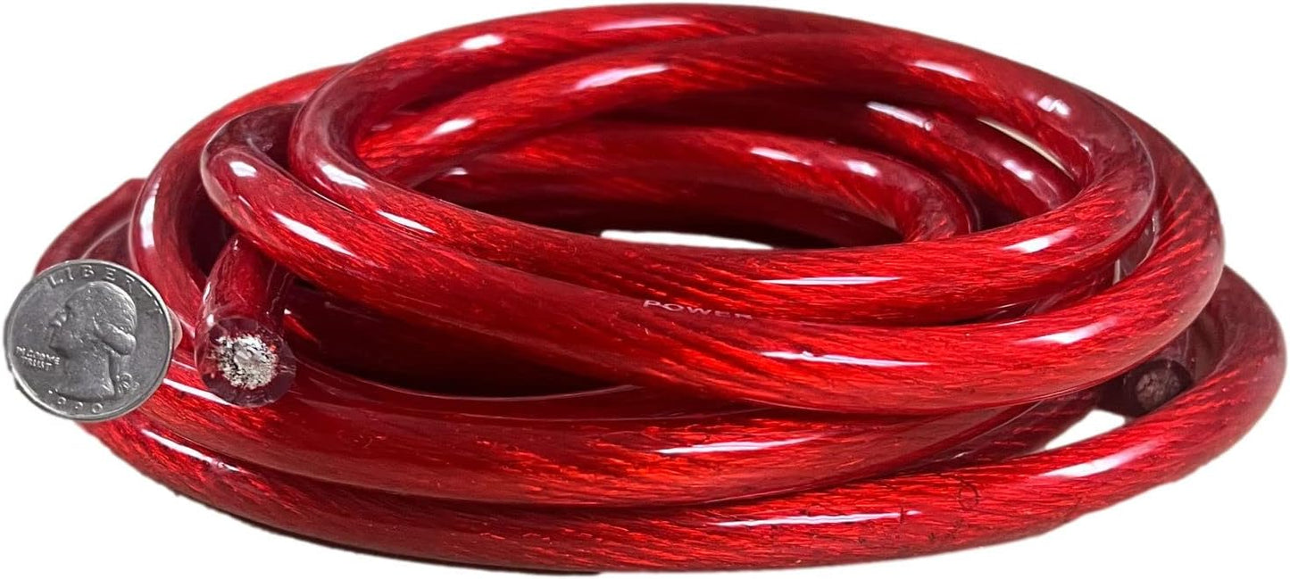Cable CCA rojo 15 pies para automóvil y remolque