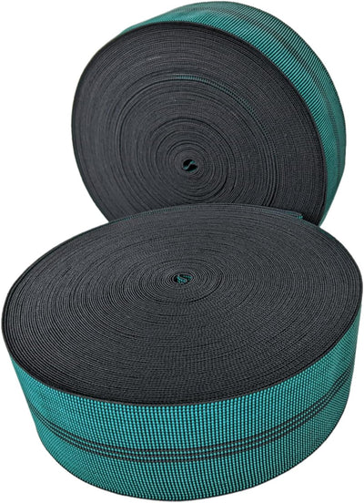 Correa elástica silla sofá 2.75" verde y negro