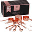 Set 9 Copas y Cucharas Medidoras Acero Inox