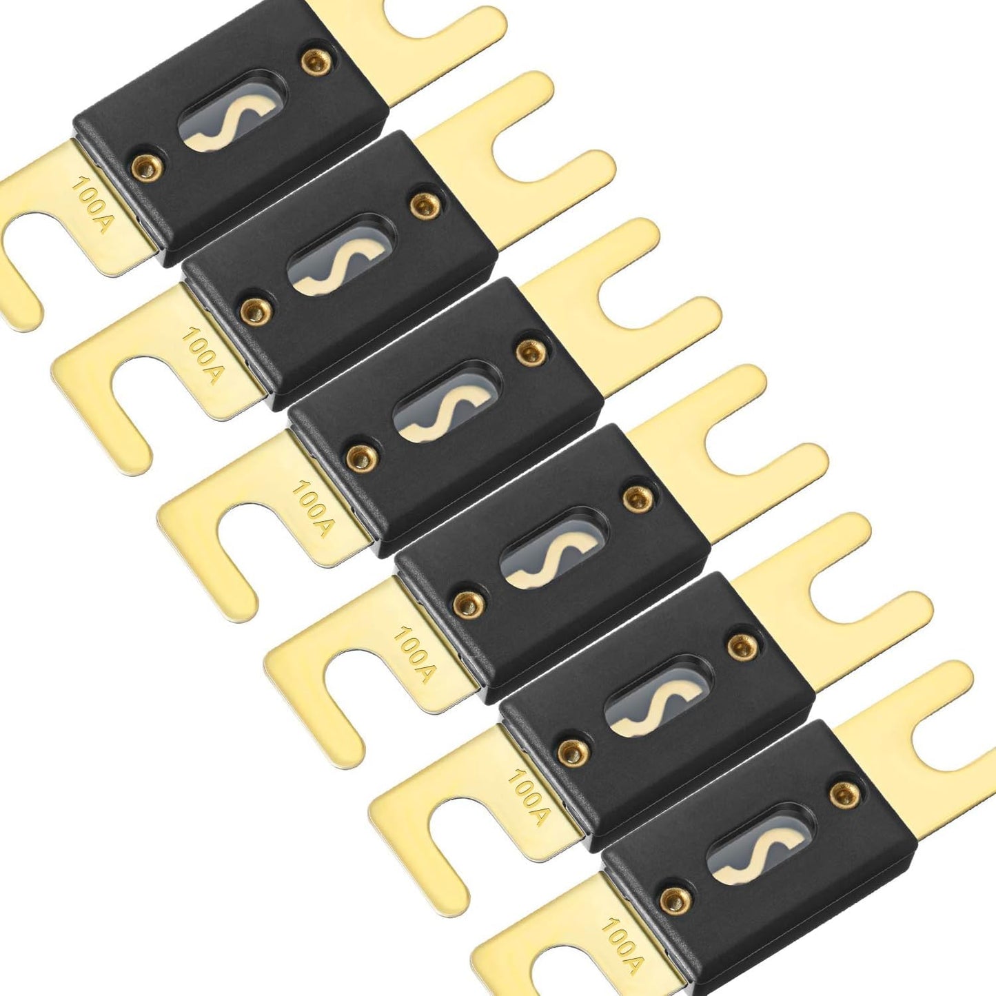 6 Pzas Fusibles ANL 100A para 12V 24V Audio Vehicular