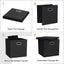 Caja plegable lino con tapa para almacenar en armario