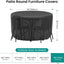 Funda redonda para muebles patio impermeable resistente