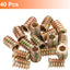Tuercas roscadas hex para muebles m6x17mm 40 pzas