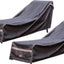 Funda impermeable tumbona patio 68pulg color gris oscuro set 2