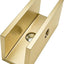 Abrazadera vidrio latón macizo soporte fijo 3/8-1/2in dorado