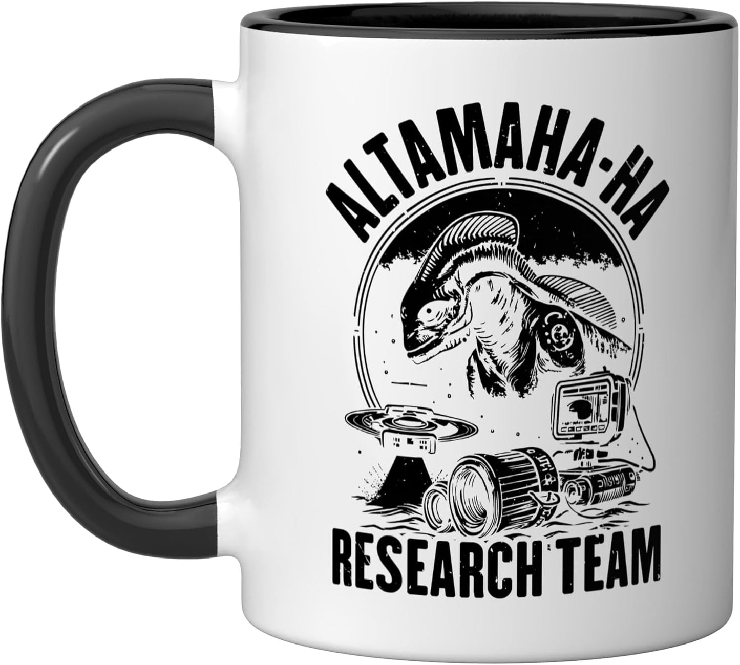 Taza Cerámica Criatura Legendaria Negro/Blanco