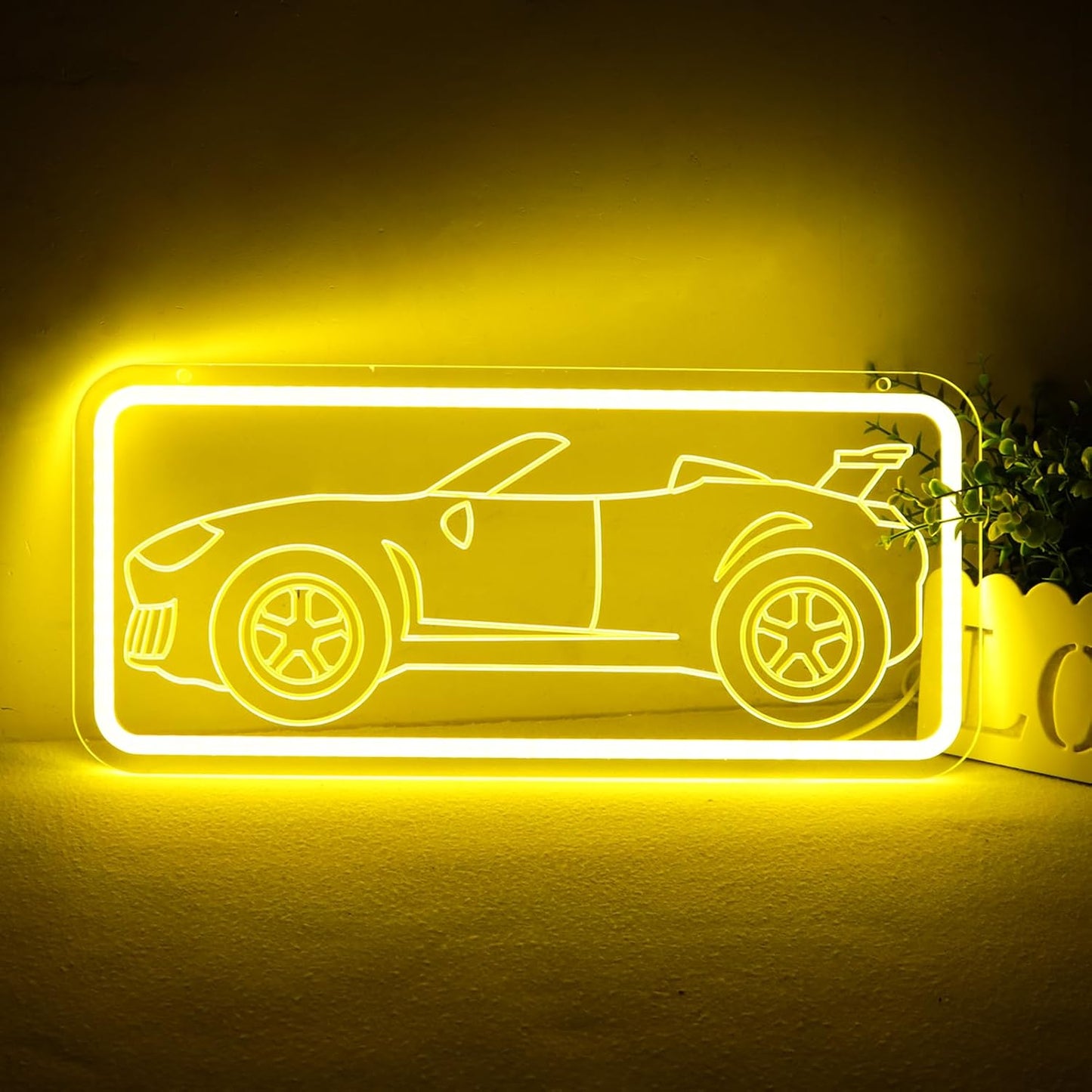 Letreros neón LED para autos garaje bar cafetería boda