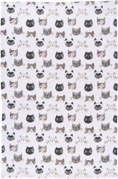 Toalla cocina algodón estampado gatos