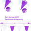 Banderines tela triangular morado blanco 100ft para fiestas