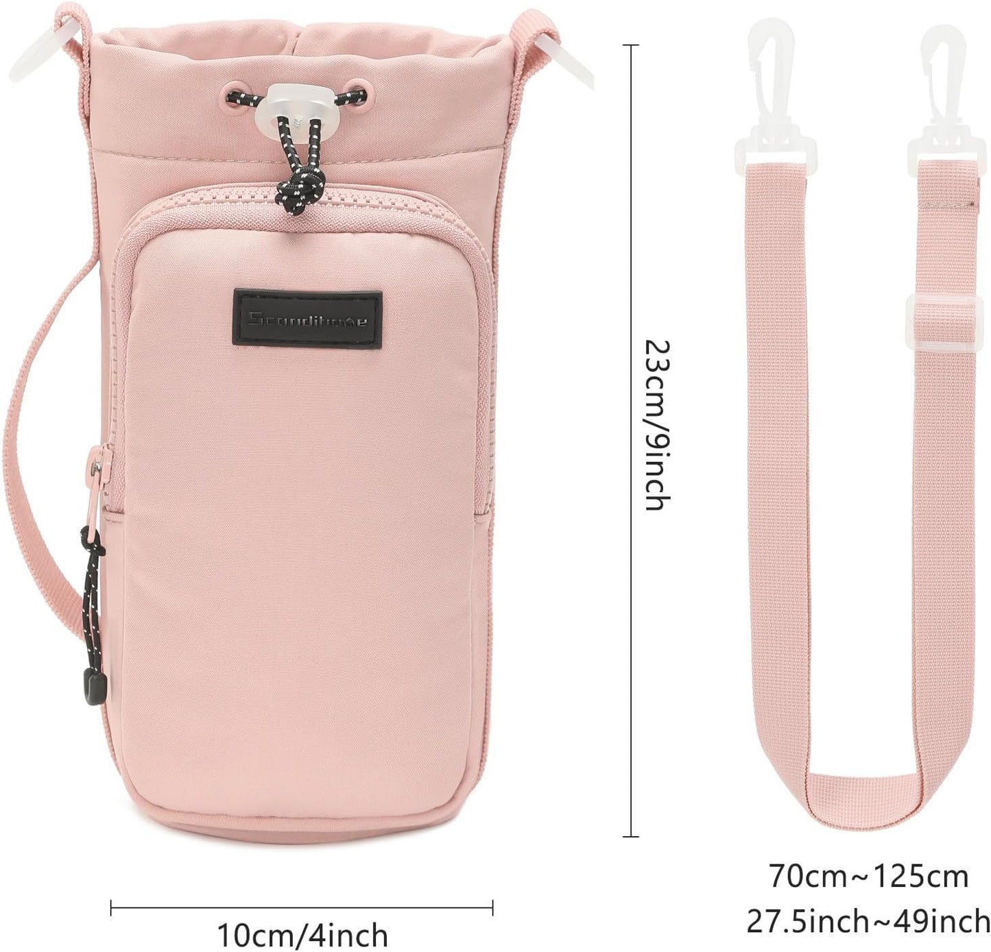 Bolsa portabotella 40oz con bolsillo teléfono correa