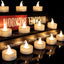 12 Velas LED Té Temporizador 6h/18h Blanco Cálido