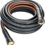 Manguera jardín 5/8pulg x25ft gris naranja flexible