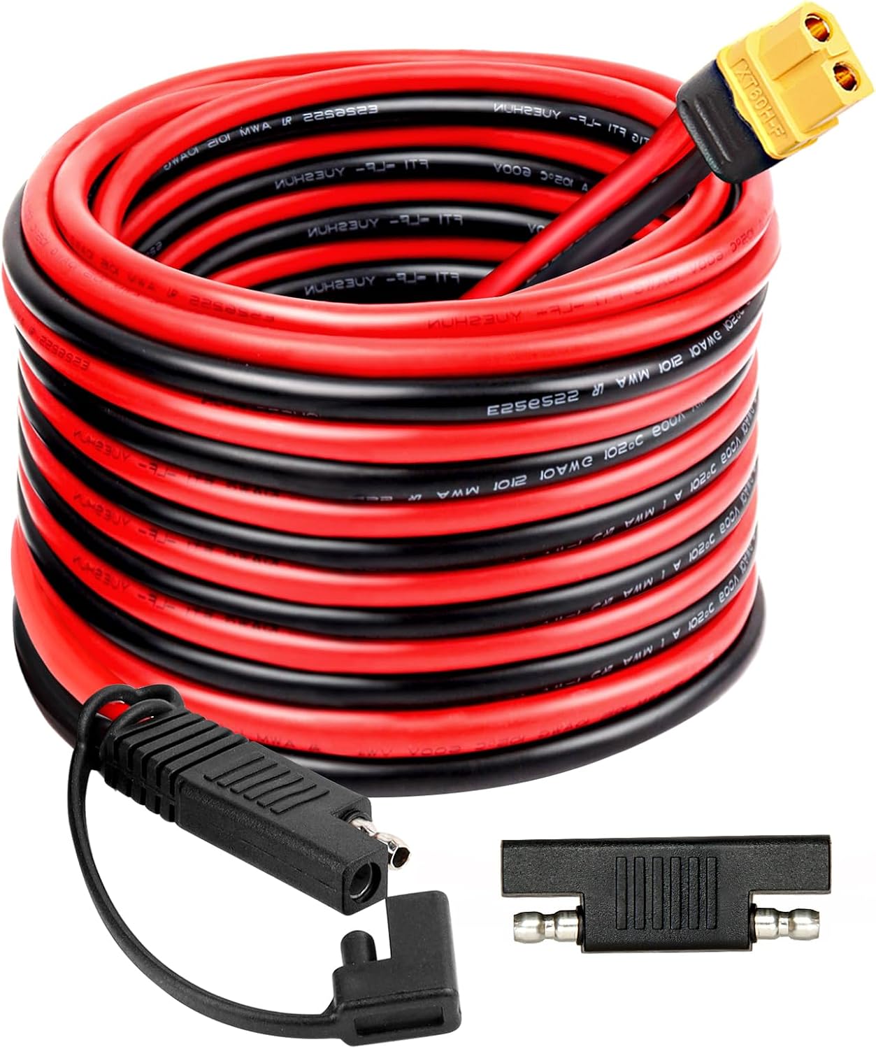 Cable extensión SAE a XT60 15ft con adaptador inverso