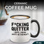 Taza cerámica diseño feliz jubilación 11oz mango negro