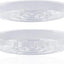 6 Platillos Plástico 10pulg para Macetas Transparentes Redondos